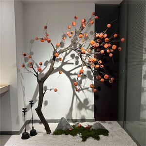 <span class=keywords><strong>Arbre</strong></span> de <span class=keywords><strong>kaki</strong></span> artificiel simulé <span class=keywords><strong>arbre</strong></span> fruitier décoration de ferme de parc intérieur faux <span class=keywords><strong>arbre</strong></span> - Product Image 3