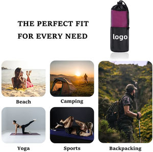 Vadrouille plate à séchage rapide en microfibre Design compact léger et doux Taille de couleur personnalisée pour Camping Gym Plage Bain Yoga/Natation - Product Image 6