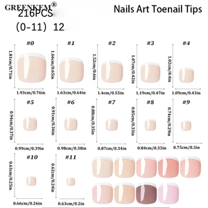 Prensa <span class=keywords><strong>de</strong></span> <span class=keywords><strong>uñas</strong></span> artificiales <span class=keywords><strong>de</strong></span> diseño <span class=keywords><strong>de</strong></span> 216 Uds. En Rosa desnudo, colores mezclados, cubierta completa especializada, puntas cuadradas para <span class=keywords><strong>uñas</strong></span> <span class=keywords><strong>de</strong></span> <span class=keywords><strong>los</strong></span> pies - Product Image 5