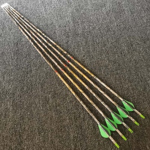 Flèches en carbone de haute qualité 6,2 mm ID, spine 300/350/400, longueur 30 pouces (80 cm), ailettes Blazer, pointes 100 graines, pour <span class=keywords><strong>arc</strong></span> composé de chasse - Product Image 6