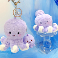 Personnalisation en usine : Jouet en peluche magnétique, poupée en peluche animaux marins mignons pour parents et enfants, porte-clés dessin animé