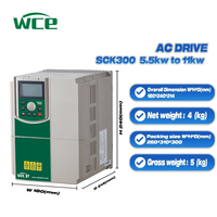 Variateur de fréquence (VFD) avancé WCE SCK300 0.75KW 2.2KW 5.5KW 7.5KW pour moteur AC, 220V/380V triphasé, communication RS485/Modbus, rendement 97%-99%