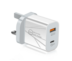Adaptateur de charge rapide intelligent à double port prix usine 20W PD QC3.0 Type C <span class=keywords><strong>chargeur</strong></span> rapide pour Samsung EU US UK Plug - Product Image 3