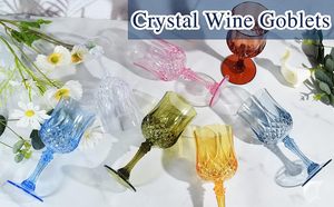7oz élégant cristal coupe en plastique gobelets à vin fantaisie verres à pied Vintage en plastique verres à vin - Product Image 5
