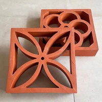 Brique moderne pour décoration murale extérieure Blocs rouges en argile réfractaire