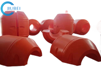 Flotteurs en plastique durs de petit diamètre de HDPE pour la canalisation de dragage flottante de ponton de piscine de barrage de rivière de mer