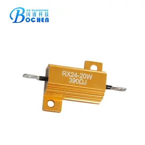 RX24 50W Concha de Metal de Alumínio Alojado Resistor de Alta Potência Dissipador de Calor Resistência 2/4/5/8/10 A multi valores 50k ohm