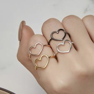 Новинка <span class=keywords><strong>2026</strong></span> года: кольцо из стерлингового серебра 925 пробы, минималистичный дизайн, кольцо-сердце для женщин - Product Image 1