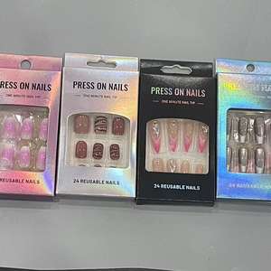 <span class=keywords><strong>Ongles</strong></span> carrés moyens tendance, vente en gros, nouveauté populaire, avec breloque fleur 3D, style doux et cool, en gel, motif léopard guépard, faits main, avec <span class=keywords><strong>colle</strong></span> - Product Image 6