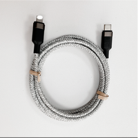 Câble de données pour téléphone portable USB Type-C vers USB, 1m, en alliage d'aluminium et tressé en nylon, cuivre pur, PD 27W, tendance 2026