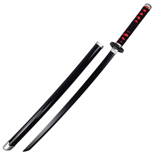 102cm Demon Slayer Tanjiro Tomioka Giyuu Agatsuma <span class=keywords><strong>Zenitsu</strong></span> hoja de bambú de madera Anime Cosplay <span class=keywords><strong>espada</strong></span> de juguete - Product Image 4