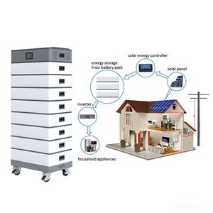 Batterie de stockage d'énergie solaire 10kWh 15kWh 20kWh 48V 52Ah, pack de batteries au lithium Solax empilables avec - Product Image 1