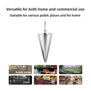 Lavabo conique à trou unique en acier inoxydable 304/316 pour bar, boîte <span class=keywords><strong>de</strong></span> <span class=keywords><strong>nuit</strong></span>, KTV, colonne <span class=keywords><strong>de</strong></span> lavage des mains, lavabo pour le visage - Product Image 4