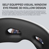 Vibration électrique Massage des yeux compression de la chaleur musique thérapie par le chauffage soins soulagement de la fatigue masseur des yeux masque pour les yeux