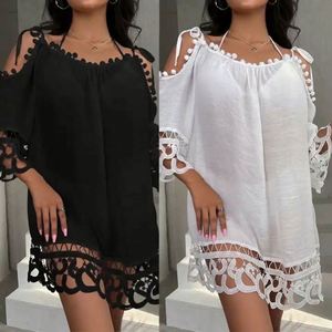 Vestido de Playa de Cachemir y Chifón para Mujer, Estilo Dulce y Natural, para el Verano - Product Image 1