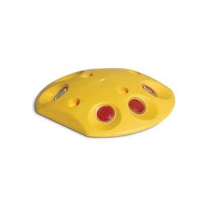 Botón de marcado con reflectores blancos/rojos Carbonato de polipropileno - Product Image 1