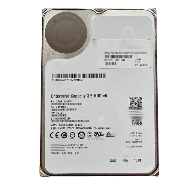01LJ236 IXX 10TB 7200RPM 12Gb/s SAS 2.5 Inch Server Hard Drive