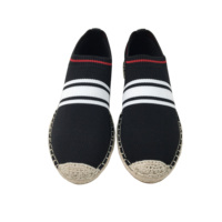 Vente en gros d'espadrilles classiques décontractées à la main pour femmes et dames espadrilles bon marché chaussures plates à plateforme décontractées