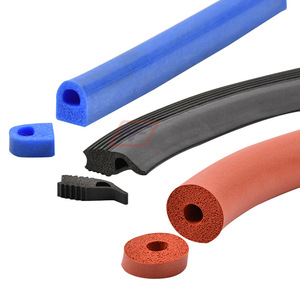 Tùy chỉnh màu Silicone bọt xốp dải, ép đùn miếng bọt biển con dấu cao su cho thiết bị điện tử và Cửa Cách âm - Product Image 1