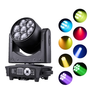 Luces LED Móviles de Escenario Tipo Ojos de Abeja de 7*40W con Control DMX512, Zoom, IP44, RGBW 4-en-1 para Discoteca/KTV/DJ/Fiestas - Product Image 4