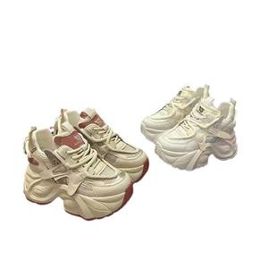 Modelo Más Vendido 2025 - Zapatillas Deportivas para Mujer Otoño/Invierno/Primavera, Suela Gruesa, Tacón Elevado Incorporado, Malla Transpirable - Product Image 1