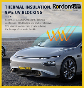 Rordon barato tinte súper oscuro para coches ventanas fábrica polarizado negro <span class=keywords><strong>coche</strong></span> vidrio tintado <span class=keywords><strong>coche</strong></span> ventana película solar UV rechazo - Product Image 5