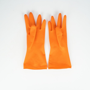 Gants de nettoyage ménager imperméables antidérapants en caoutchouc souple réutilisables de 12 pouces, 20 paires, épaisseur moyenne, avec revers perlé pour le travail en cuisine - Product Image 2