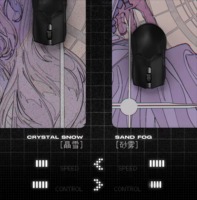 Grand tapis de souris professionnel en verre lisse, personnalisé, motif fille mignonne, pour ordinateur portable de gaming et accessoires de bureau, en résine cristal effet neige