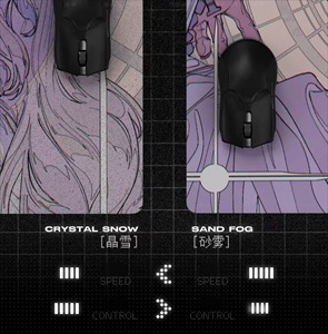 Nhựa pha lê tuyết chuyên nghiệp eSports đáng yêu cô gái tùy chỉnh mịn Kính chơi game máy tính xách tay văn phòng phụ kiện lớn chuột Pad - Product Image 4