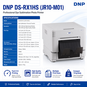 Nouvelle imprimante photo DNP automatique 6 pouces pour événements DS-RX1 RX1HS DS620 6, impression portable sur papier par sublimation thermique pour cabine photo - Product Image 3