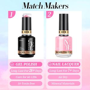 BORN PRETTY PRO Nuova Collezione di Smalti Gel 180 Colori Abbinabili, Set 2 in 1 con Smalto Normale e Gel - Product Image 5