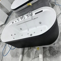Bañera de Hidromasaje Acrílica con Cascada, Control Computarizado, Spa con Jets para Hidroterapia, Ideal para Hoteles y Villas