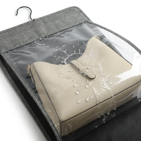 Organisateur de sacs à main suspendu robuste 80g à 6 poches, sac de rangement double face en PVC transparent, cintre pliable personnalisé pour sacs