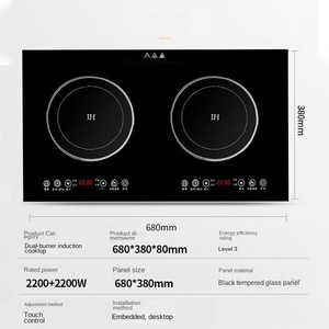 Panel de Inducción Multifuncional para el Hogar de 2000W, Superficie Cerámica de Alta Potencia, Control Táctil, 24 Zonas de Inducción Integradas Portátiles - Product Image 6