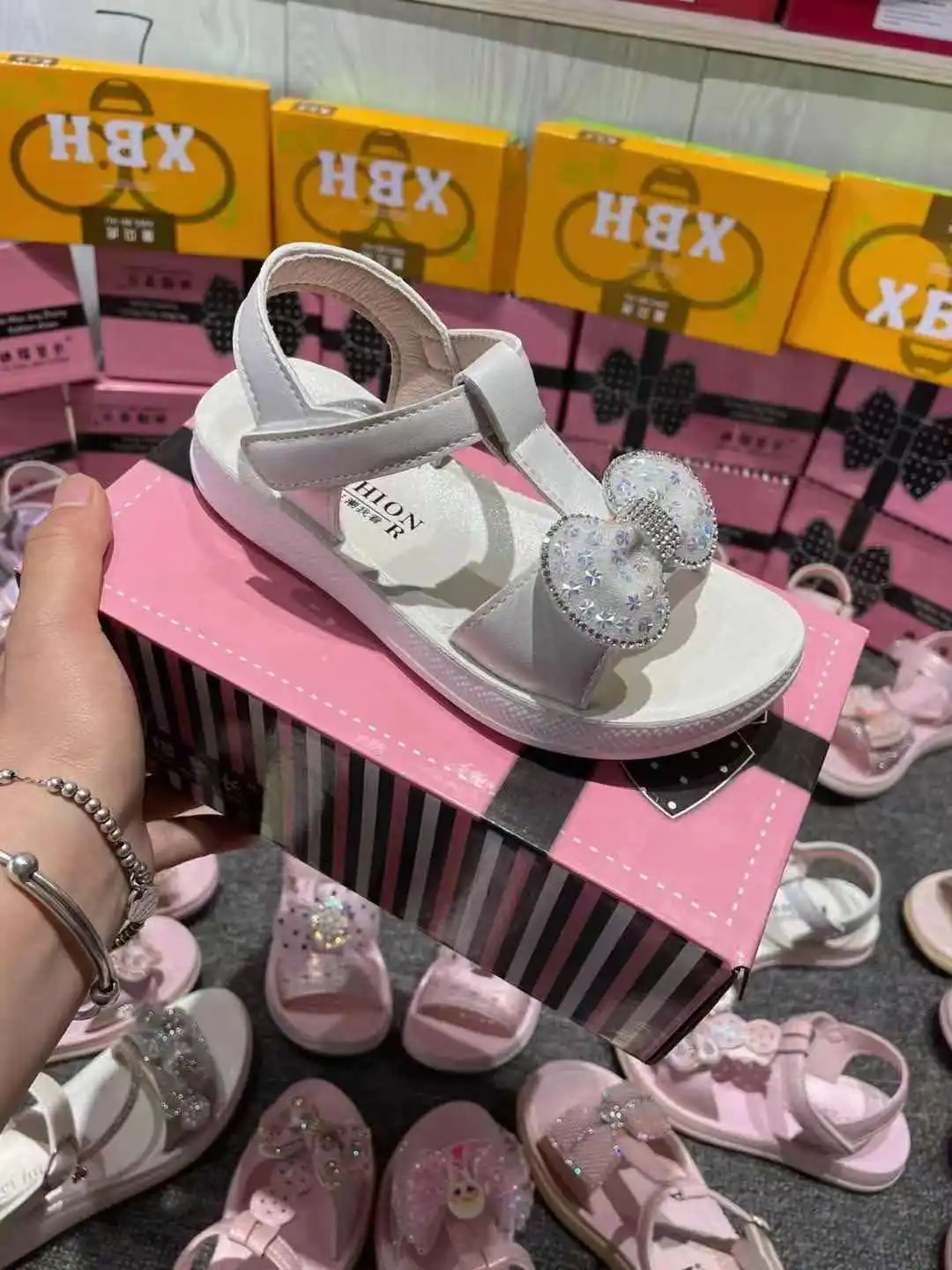 Summer Baby Girls Sandals Female Toddler Sandals Princess Sandals Non-slip Soft-soled Cute Pink Flat Kids Shoes