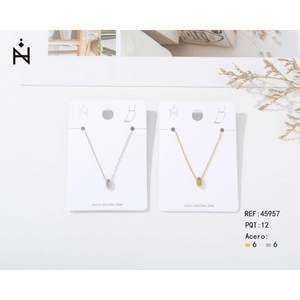 Cheville en acier inoxydable lettre O, design minimaliste, bijoux de mode pour femmes - Product Image 1