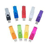2024 Top Ventas 100% Original Marca Swivel Usb Stick 1GB 2GB 4GB 8GB 16GB 32GB 64GB 128GB Pendrive Mini Usb Flash Drives