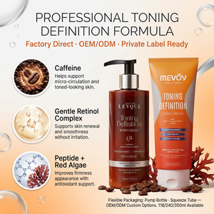 Großhandel OEM Körperstraffungscreme Hautpflege Koffein Sanftes Retinol Peptid Rote Algen Schnell Einziehende Körpercreme <span class=keywords><strong>Creme</strong></span> Corporal - Product Image 3