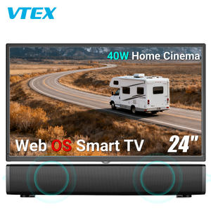 24 pouces Web OS barre de son RV voiture <span class=keywords><strong>TV</strong></span> DVBT2 1G 8G télévision <span class=keywords><strong>WiFi</strong></span> Smartphone miroir extérieur Marine caravane <span class=keywords><strong>Camping</strong></span> Smart 12V DC <span class=keywords><strong>TV</strong></span> - Product Image 2