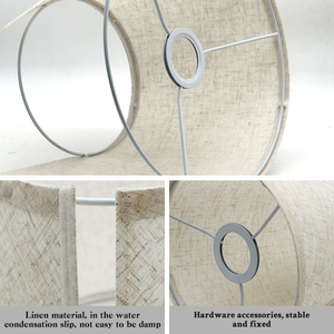 Lampadaire Trépied Créatif Moderne Personnalisable avec Abat-jour en Lin, Résistant à l'Humidité, Idéal pour Salon, Chambre et Hôtel - Product Image 4