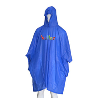 Poncho de pluie imperméable léger en PVC bleu pour adulte, taille 50*80, 0,10 mm