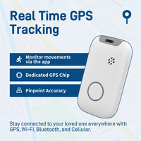 Solution de télésuivi intelligent pour personnes âgées avec suivi GPS en temps réel 4G, bouton d'appel d'urgence sans fil SOS avec détection de chute