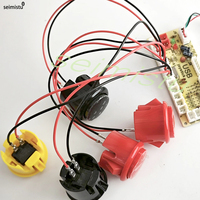 Neo Geo Kit d'arcade bricolage Sanwa Hitachi contrôleur Micro interrupteur 24mm 30mm bouton poussoir en plastique Joystick usage domestique batterie anglaise