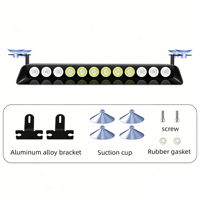 S12 12 LED Lampe stroboscopique à ventouse haute luminosité, projecteur de type pelle avec télécommande pour pare-brise avant