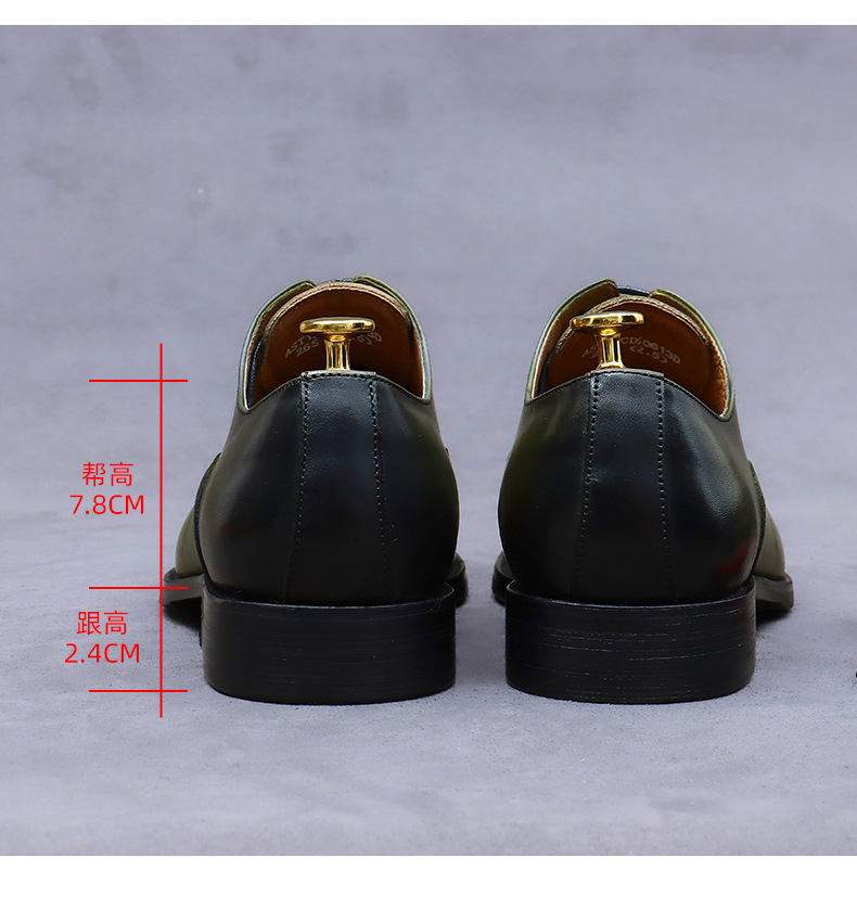 Casual Shoes Genuine Cow Leather Black Yellow Lemaire Cow Leather Square Toe Derby - black | Garmentory main image 4