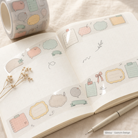 Ruban adhésif PET brillant personnalisé pour journalisation, notes autocollantes, liste de contrôle, bulles de discours, bannière, scrapbooking, bricolage et artisanat