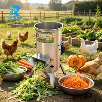 Hacheuse à herbe populaire en acier inoxydable, broyeur de légumes, hacheuse polyvalente pour aliments d'animaux de ferme, mini coupe-fourrage