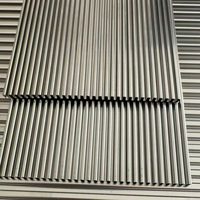Plaque à ailettes HAYNES 25 en alliage de nickel, surface brillante, taille personnalisée, échangeur de chaleur haute température pour le traitement chimique, l'industrie pétrolière et gazière