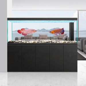 <span class=keywords><strong>ตู้</strong></span><span class=keywords><strong>ปลา</strong></span>ทองขนาดใหญ่แบบตั้งพื้นพร้อมระบบกรองด้านล่างและตู้กระจก<span class=keywords><strong>ใส</strong></span>พิเศษสำหรับห้องนั่งเล่น - Product Image 3