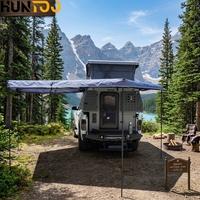 Remorque de voyage pliable tout-terrain multifonctionnelle en aluminium Huntoo 4x4, légère, imperméable, pour le camping en plein air, pour pick-up